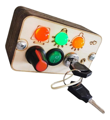 Montessori Tablero Ocupado / Juguetes Con Interruptor De