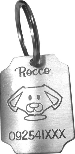 Chapitas, Placas Identificacion Mascotas Grabadas Acero Inox