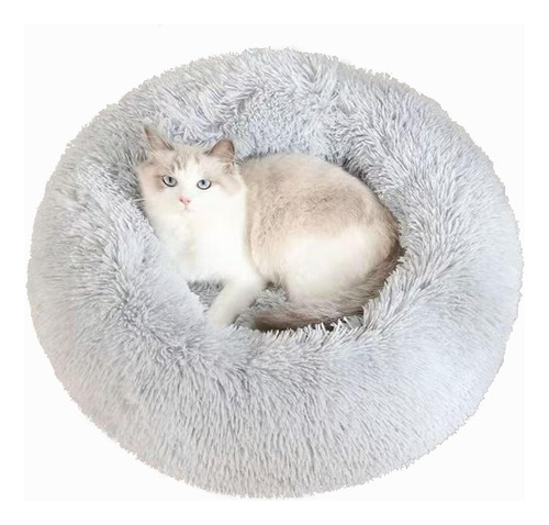Nido De Gato Cama Antiestrés Super Cómodo Cojín Peluche 60cm