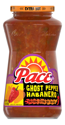 Pace Salsa Habanero De Pimienta Fantasma, Botella De 16 Onza