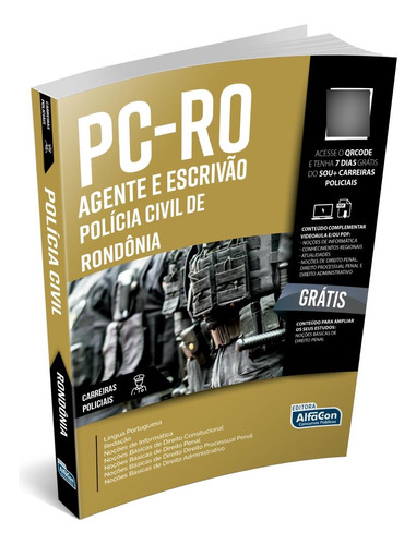 Pc-ro - Agente E Escrivão - Polícia Civil De Rondônia, De Equipe Alfacon. Editora Alfacon, Capa Mole Em Português, 2021