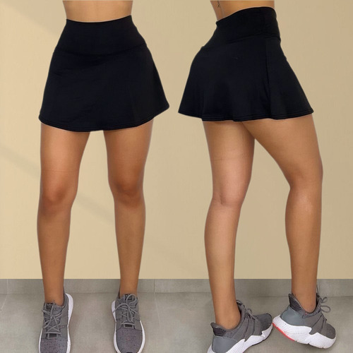 Falda Short Con Prenses Mujer Fit Deporte