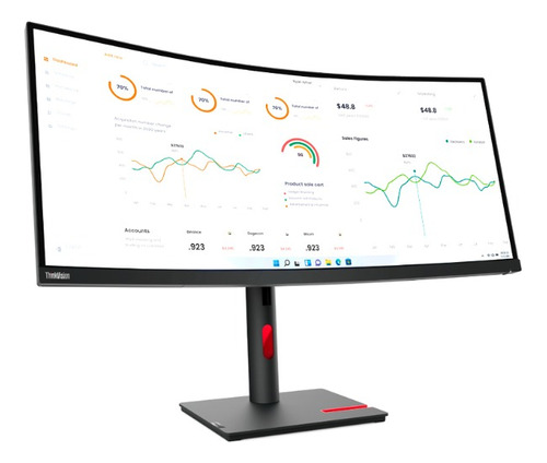 Monitor Lenovo Thinkvision T34w-30 34  3440x1440 Wled Va