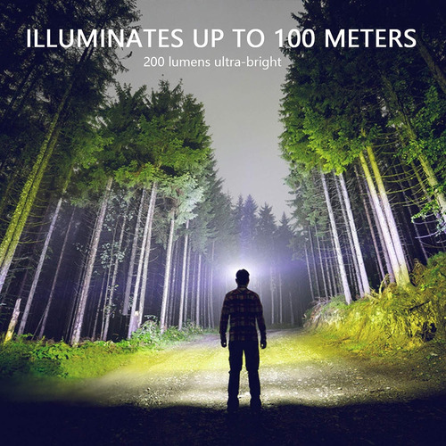 Linterna Frontal Led Ultrabrillante - 5 Modos De Ilumi...