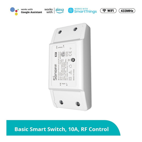 Sonoff Rf R2 - Acepta Control Remoto 433mhz No Incluido