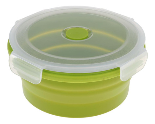 Cuenco Plegable Para Viajes De Camping Verde 400 Ml