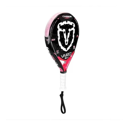 Paleta de pádel Vairo 9.1 Carbon Lady 2015 negra y rosa