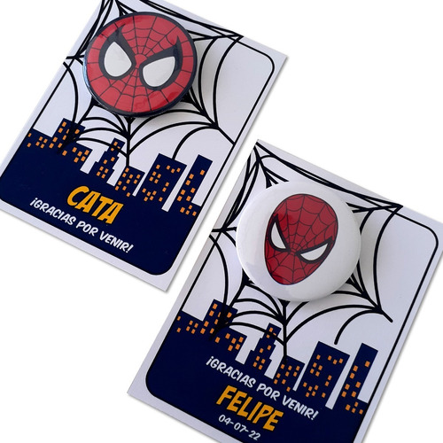 Souvenir Cumpleaños: Pin Superheroes X20