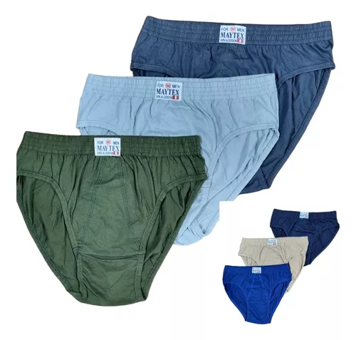 Slip De Hombre Algodón Premium Pack X4