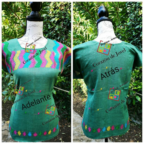 6 Blusas/ Huipiles Hecho En Telar/ Artesanales De Chiapas