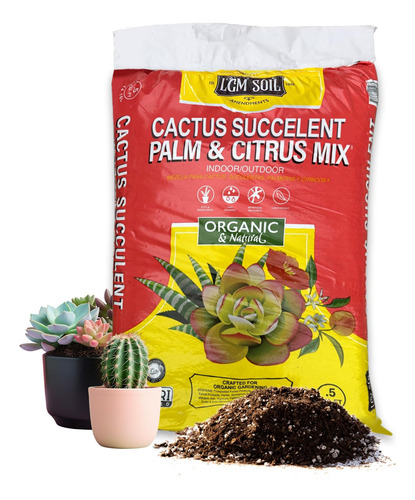 Tierra Para Macetas Con Mezcla De Cactus Y Cítricos 0.5 Ft³