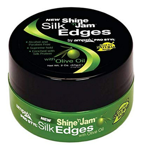 Gel Para Cabello - Ampro Shine N Jam Silk Edges Aceite De Ol