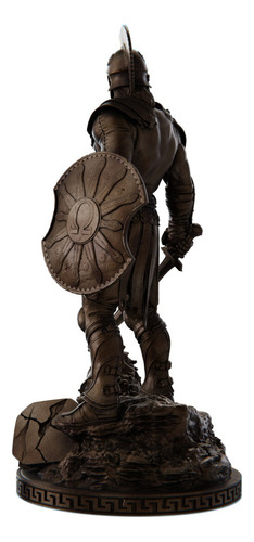 Estátua Aquiles Semi Deus Herói Grego Cor Cor Cobre Antigo