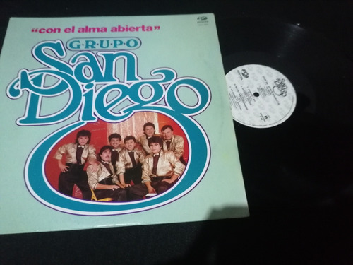 Grupo San Diego Con El Alma Abierta Lp 33 Rpm 1989