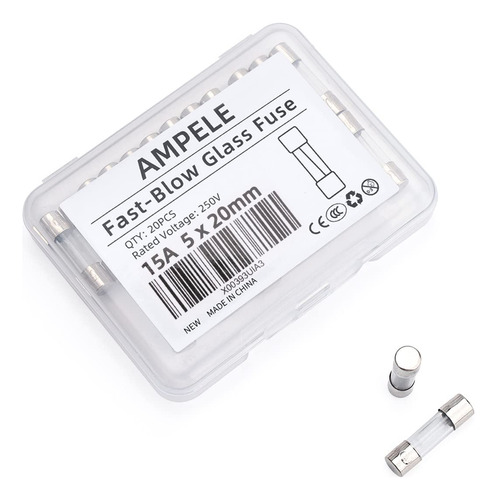 Ampele (pack Of 20) 15a Fast-blow Fuse 15a B0b1cbg694_200424