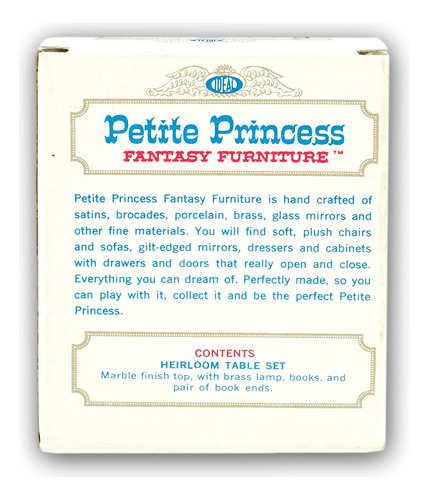 Ideal Petite Princess Fantasy Furniture Heirloom Table Set