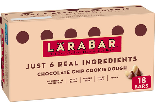 Larabar - Masa De Galletas Con Chispas De Chocolate, Barras