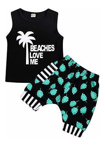 Conjunto De Ropa Casual De Verano Para Bebes Bebes Varones M