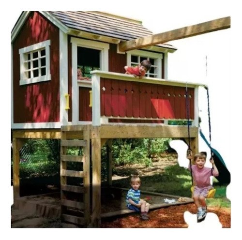 Projeto Casa Suspensa Com Playground +brinde Parquinho