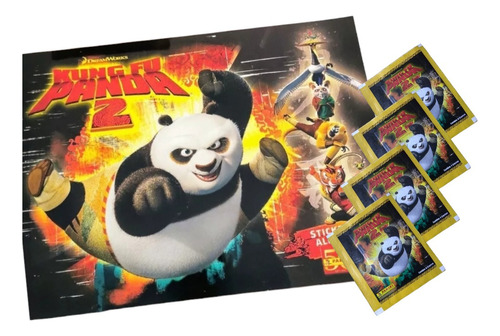 Album Kung Fu Panda 2 + 25 Sobres De Láminas 