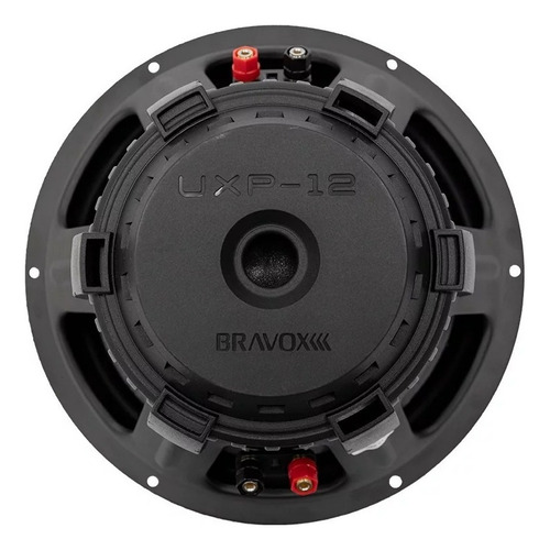 Kit Alto Falante Sub 12 Pol Bobina Dupla 500w 2+2ohms Forte Cor Preto