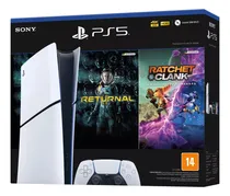 Comprar Console Sony PlayStation 5 Digital Slim 1TB – Branco + Jogos Returnal e Ratchet & Clank + Controle Sem Fio DualSense Branco