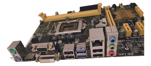 Placa Mãe Asus H81m-a/br Com Defeito! Ler Descrição! Marrom (Usado)