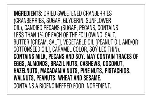 Great Value Topping Ensalada Arandano Nuez Dulce 99grs