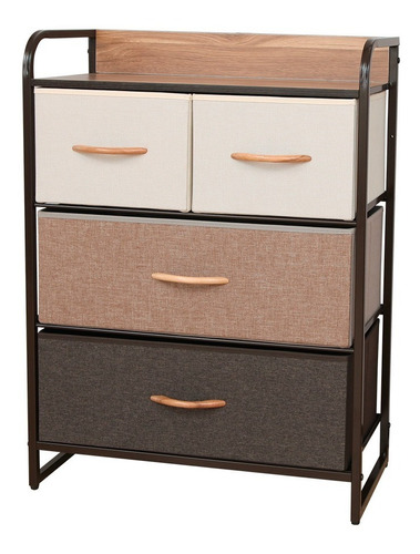 Petit Mueble Cajonera Organizador 4 Cajones Tela Mix 89032