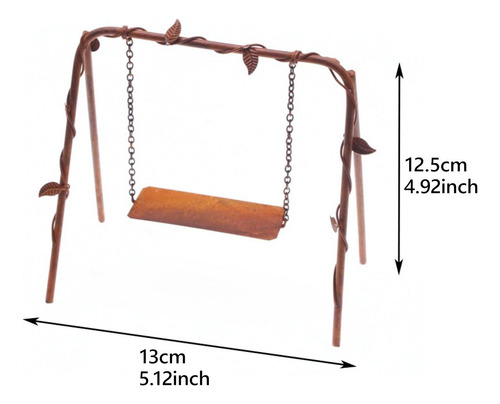 Dollhouse En Miniatura Swing Simulación Swing 1: 12