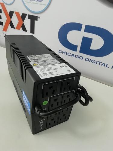 Imagen 8 de 10 de Ups Cdp Upr758 750va 375w 8 Tomas 6 Respaldo 2 Regulacion