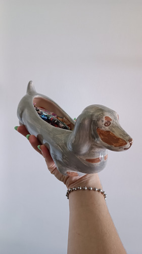 Perro Salchicha En Ceramica