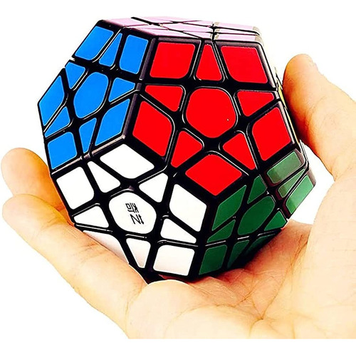 Liangcuber Qiyi 3x3 Megaminx Speed Cube Negro Qiyi Qiheng Me