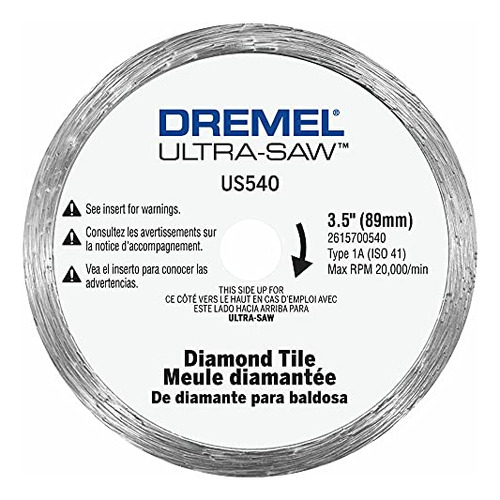 Dremel Us540-01 Diamond Blade 3.5puLG Baldosa, Blanco