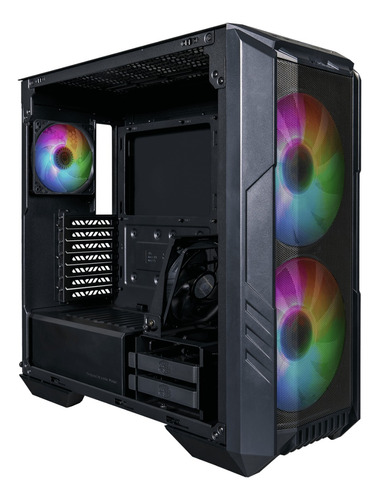 Cooler Master Haf 500 Case Mid Tower Atx 4 Fans  Incluidos