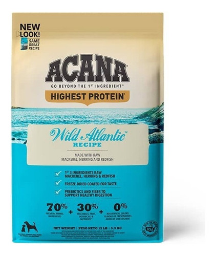 Acana Wild Atlantic 11.35 Kg , Proteina 33% 