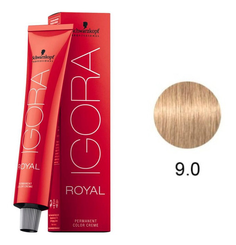 Imagem 1 de 1 de Schwarzkopf Igora Royal 60ml 9/0 Louro Extra Claro Natural