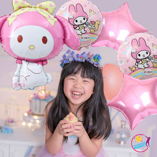 Kit Globos Hello Kitty My Melody