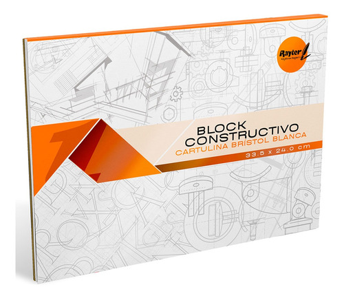 Block Constructivo Chico Rayter 20 Hojas Cartulina Bristol