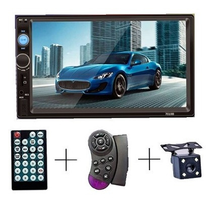 Reproductor De Pantalla Doble Din 7 Pulgadas Bluetooth Usb