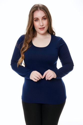 12 Remeras M/larga Mujer T Especial 7-8-9-10 Modal Por Mayor
