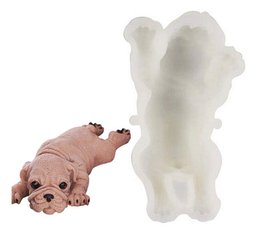 Molde De Silicona Para Perros Shar Pei 3d Para Decoración De