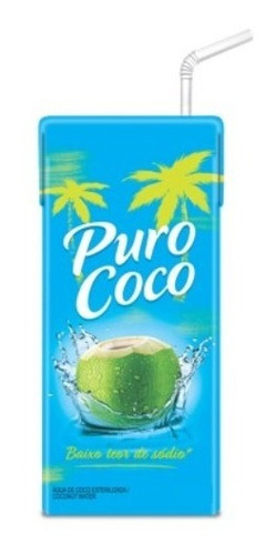 Agua De Coco Puro Coco Caja 27 Unidades 180ml