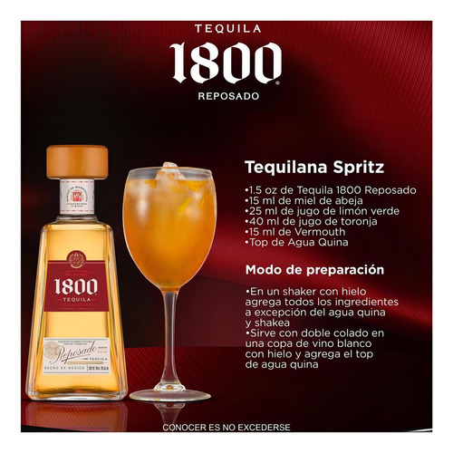 Pack De 4 Tequila 1800 Reposado 700ml
