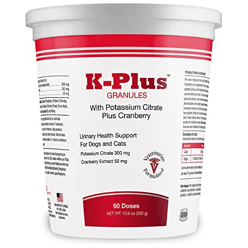 K-plus Potassium Citrate Más Gránulos De Arándano 5y0so