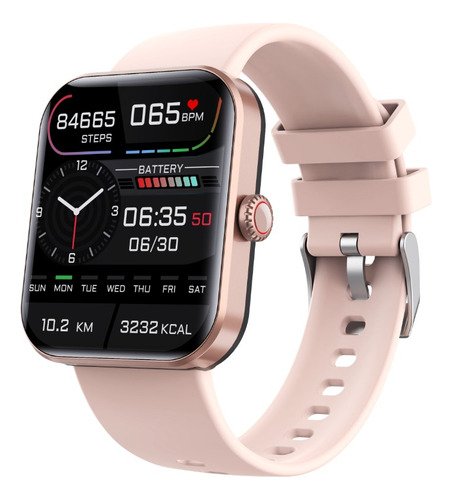 Smartwatch FILIEKEU F57L 1.91", pulseira  rosa