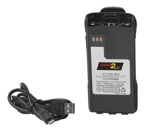 Batería Li-po 2500 Mah Para Motorola Xts2500/pr1500 