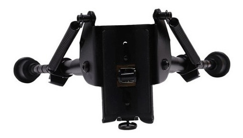 Imagem 6 de 6 de Bipé BiPod Metal Retrátil Tático Sniper C/ Adap De Trilho