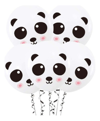 Globos Panda Estampado 15 Piezas
