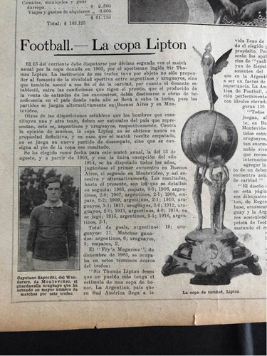 Imagen 8 de 9 de Lote De 9 Pags Antiguas Revistas. Futbol 1916/1917. 53093.